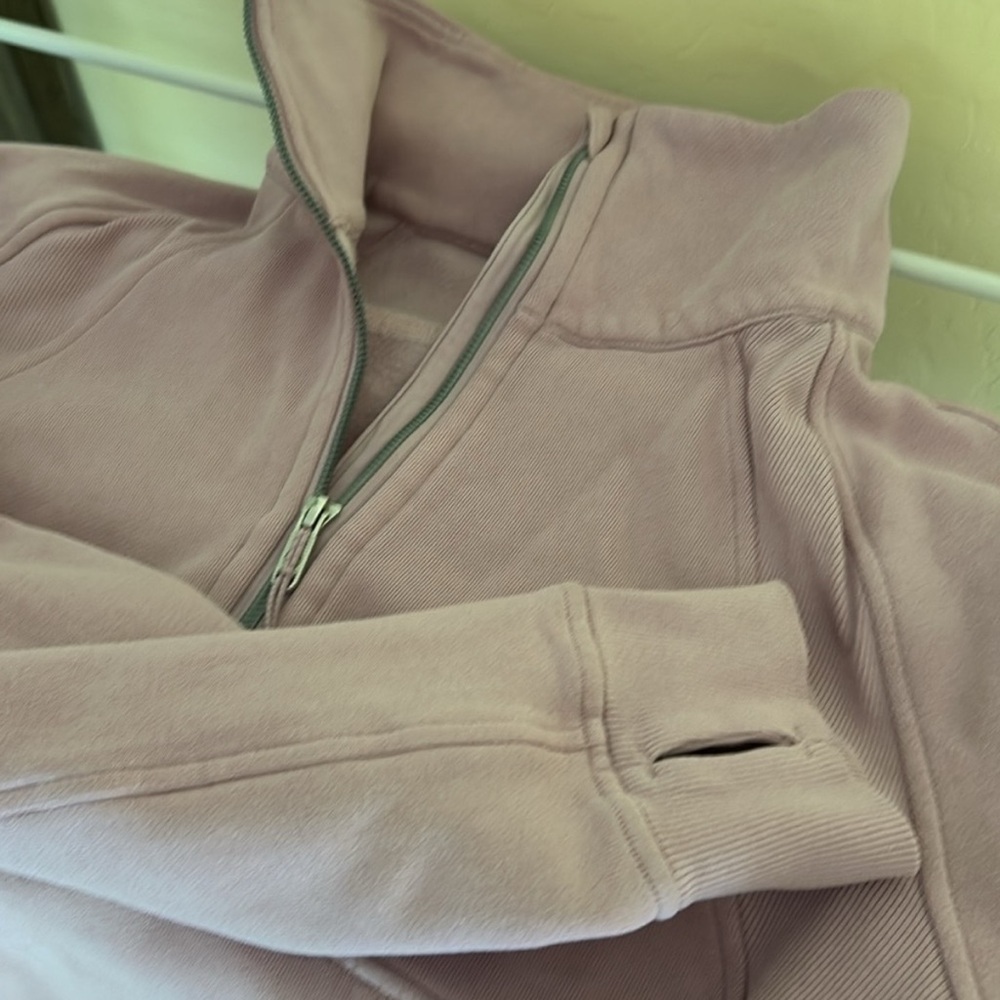 Pink Quarter-Zip Pullover Lululemon scuba medium